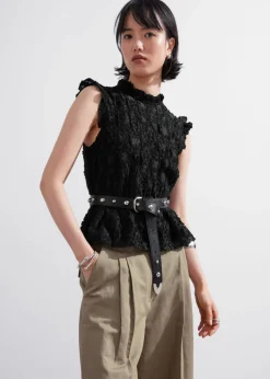 & Other Stories Tops | Smocked Peplum Top