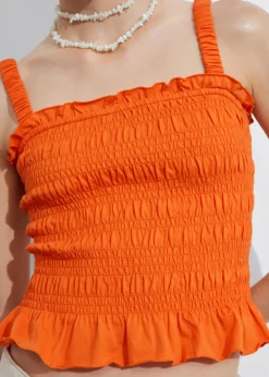 & Other Stories Tops | Smocked Peplum Top