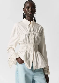 & Other Stories Blouses & Shirts | Smocked Shirt White