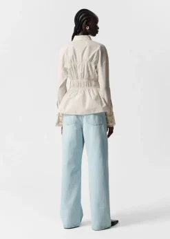 & Other Stories Blouses & Shirts | Smocked Shirt White