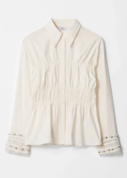 & Other Stories Blouses & Shirts | Smocked Shirt White