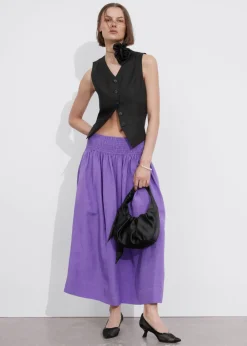 & Other Stories Skirts | Smock-Waist Midi Skirt