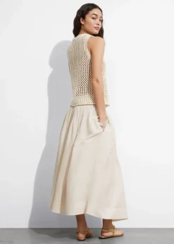 & Other Stories Skirts | Smock-Waist Midi Skirt