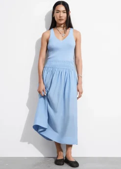 & Other Stories Skirts | Smock-Waist Midi Skirt