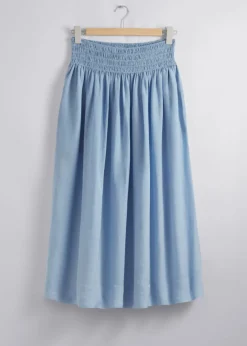& Other Stories Skirts | Smock-Waist Midi Skirt