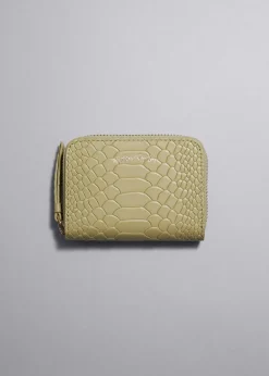 & Other Stories Wallets | Snake Embossed Leather Wallet