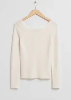 & Other Stories Tops | Sweaters & Knits | Square-Neck Knit Top