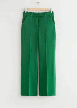 & Other Stories Pants | Straight Low Waist Trousers