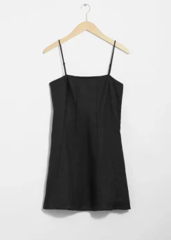 & Other Stories Dresses | Strappy Linen Mini Dress