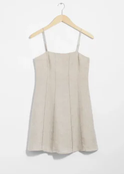 & Other Stories Dresses | Strappy Linen Mini Dress