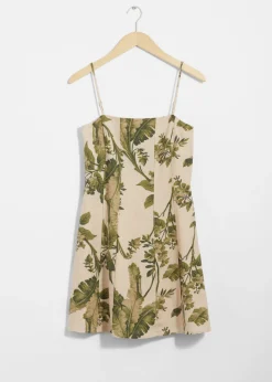 & Other Stories Dresses | Strappy Linen Mini Dress