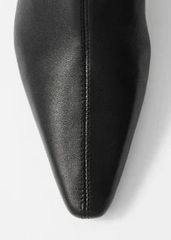 & Other Stories Boots | Stretch-Leather Ankle Boots Black Leather