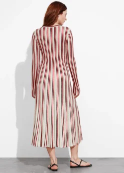 & Other Stories Dresses | Sweaters & Knits | Striped Midi Dress Red Stripes