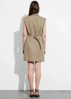 & Other Stories Dresses | Structured Blazer Mini Dress Mole