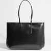 & Other Stories Totes | Structured Leather Tote Black