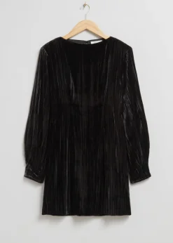 & Other Stories Dresses | Structured Mini Dress Black