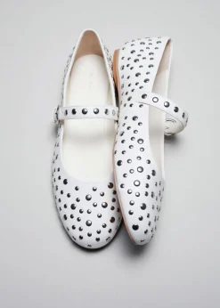 & Other Stories Loafers & Flats | Studded Leather Ballet Flats