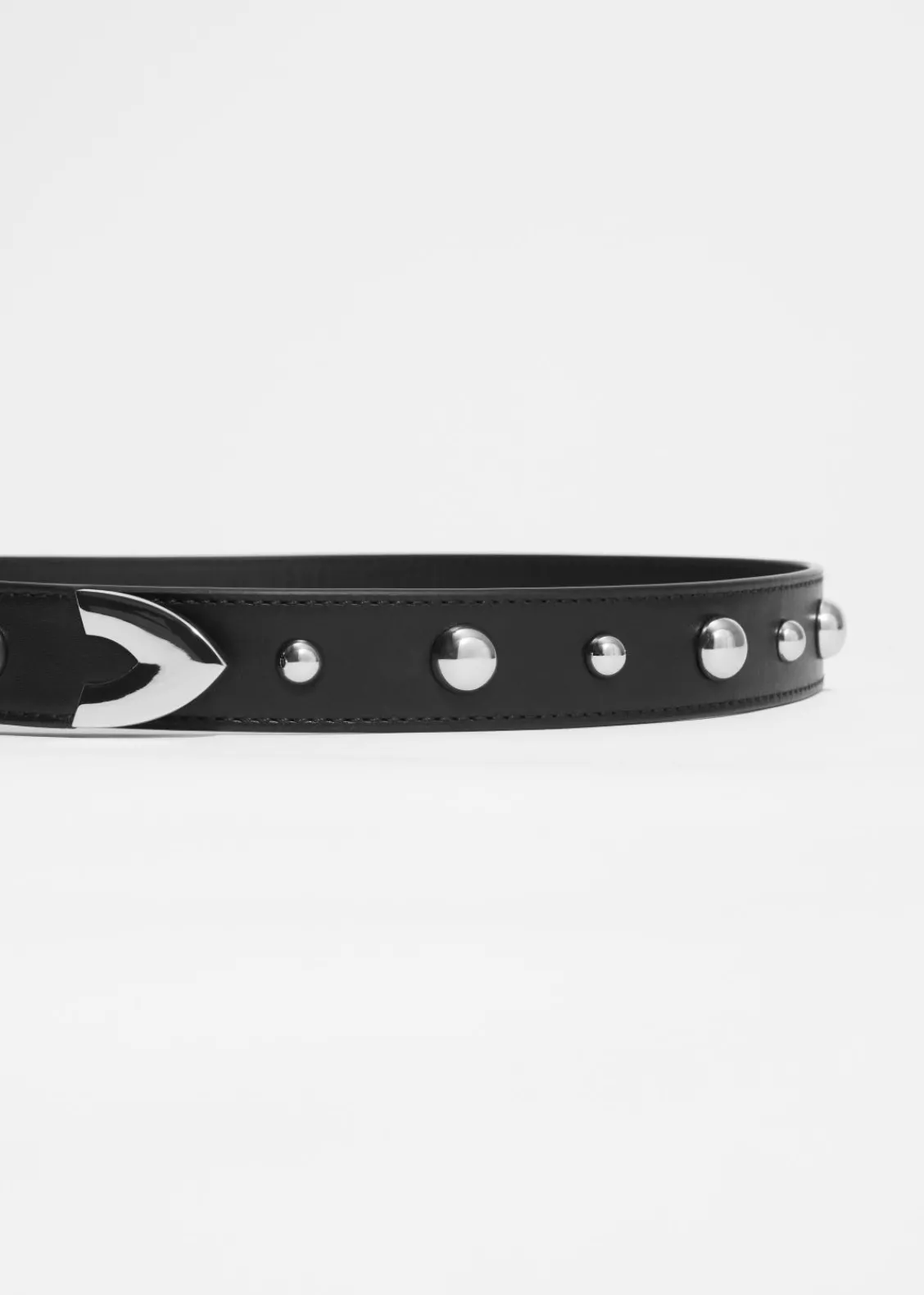 & Other Stories Belts | Studded Leather Belt Black