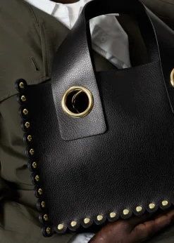 & Other Stories Totes | Studded Tote Bag Black