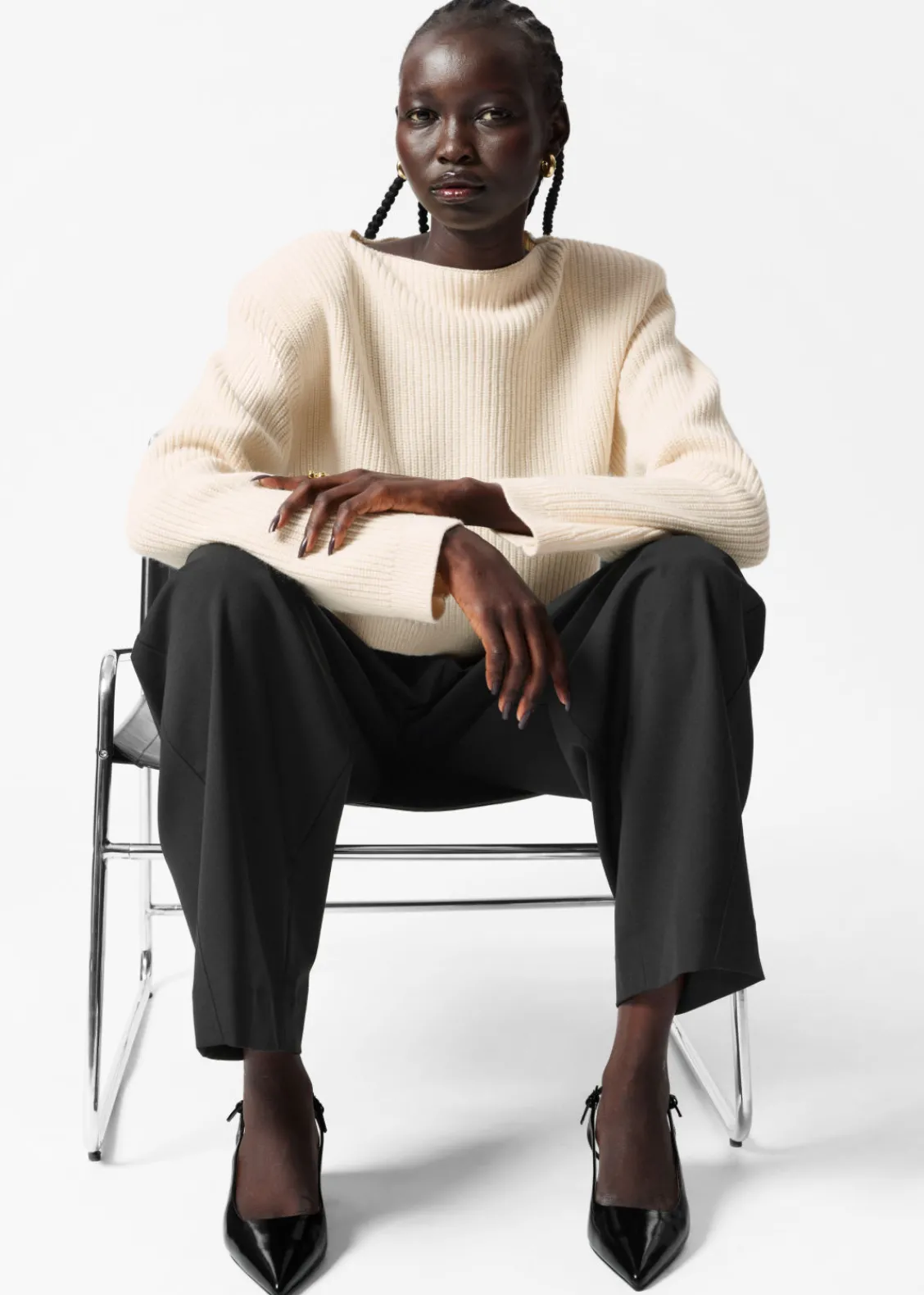 & Other Stories Pants | Sets & Suits | Tailored Barrel-Leg Trousers