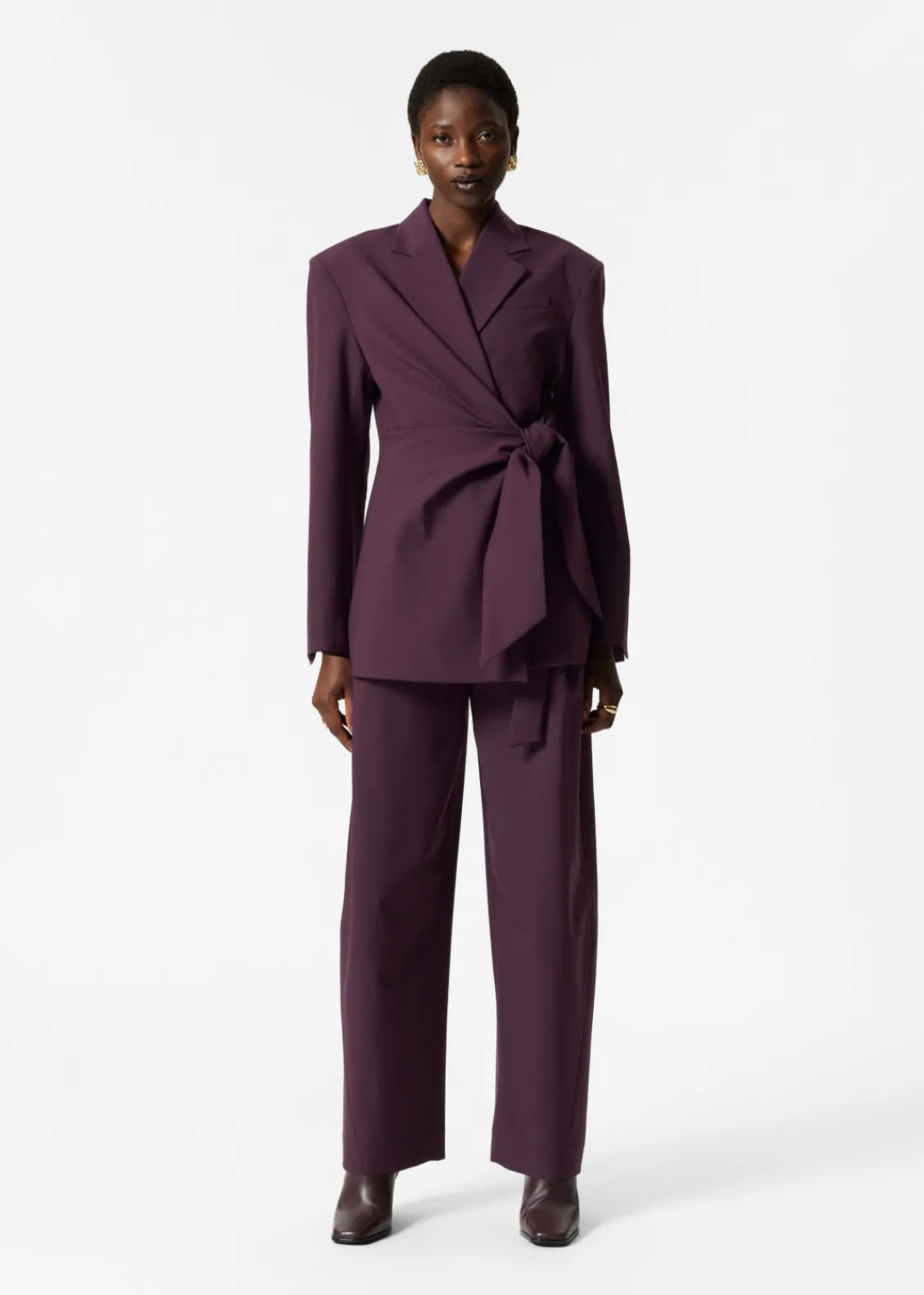 & Other Stories Pants | Sets & Suits | Tailored Barrel-Leg Trousers