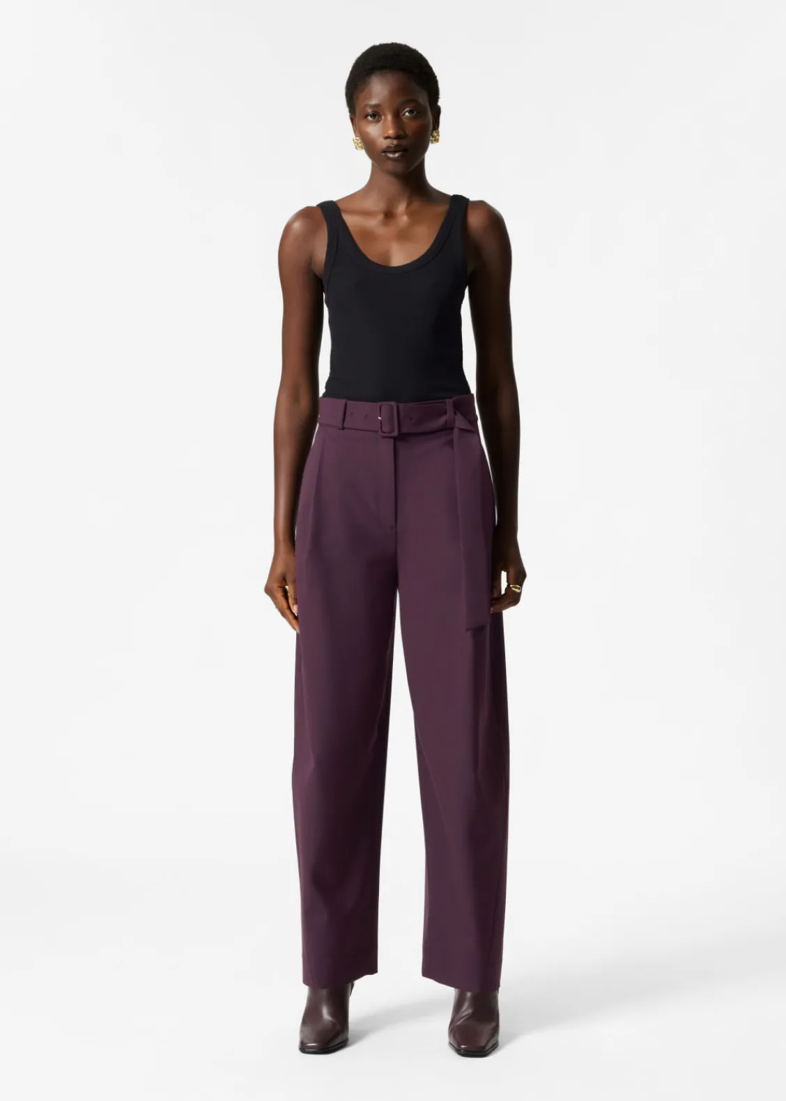& Other Stories Pants | Sets & Suits | Tailored Barrel-Leg Trousers