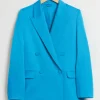 & Other Stories Blazers & Vests | Outerwear | Tailored Double-Breasted Blazer Bright Blue