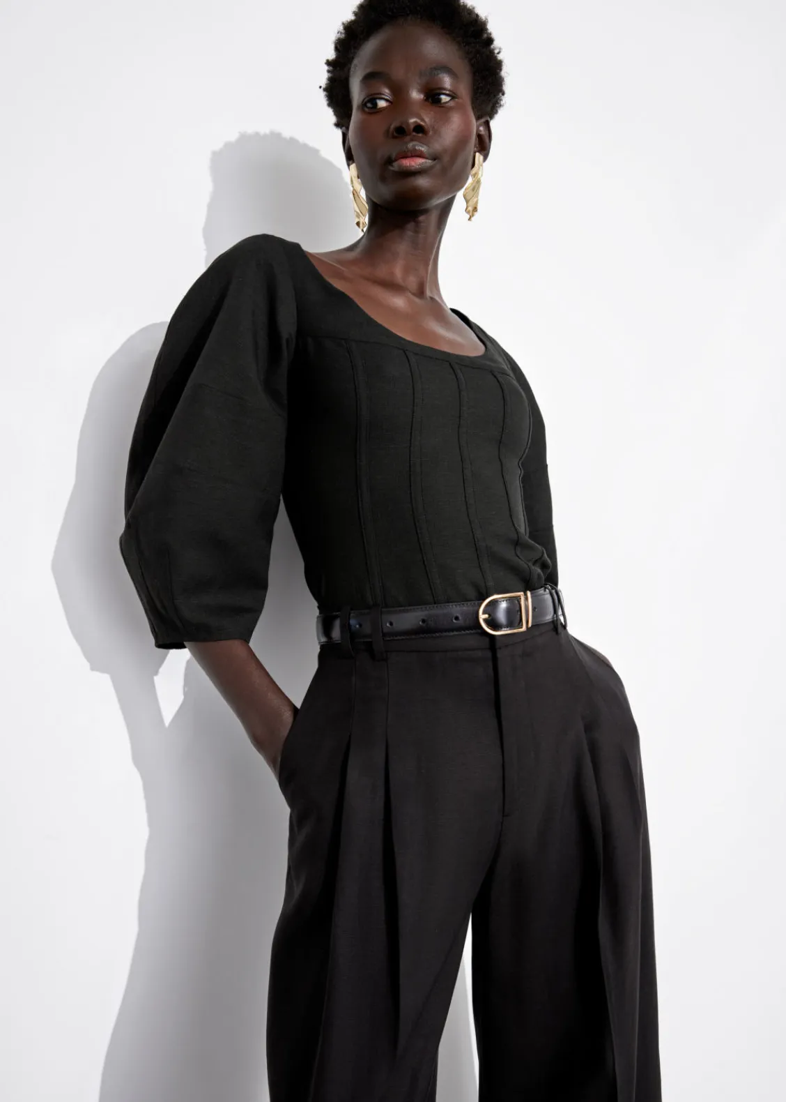 & Other Stories Pants | Tailored High Waist Trousers