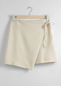 & Other Stories Skirts | Tailored Mini Wrap Skirt