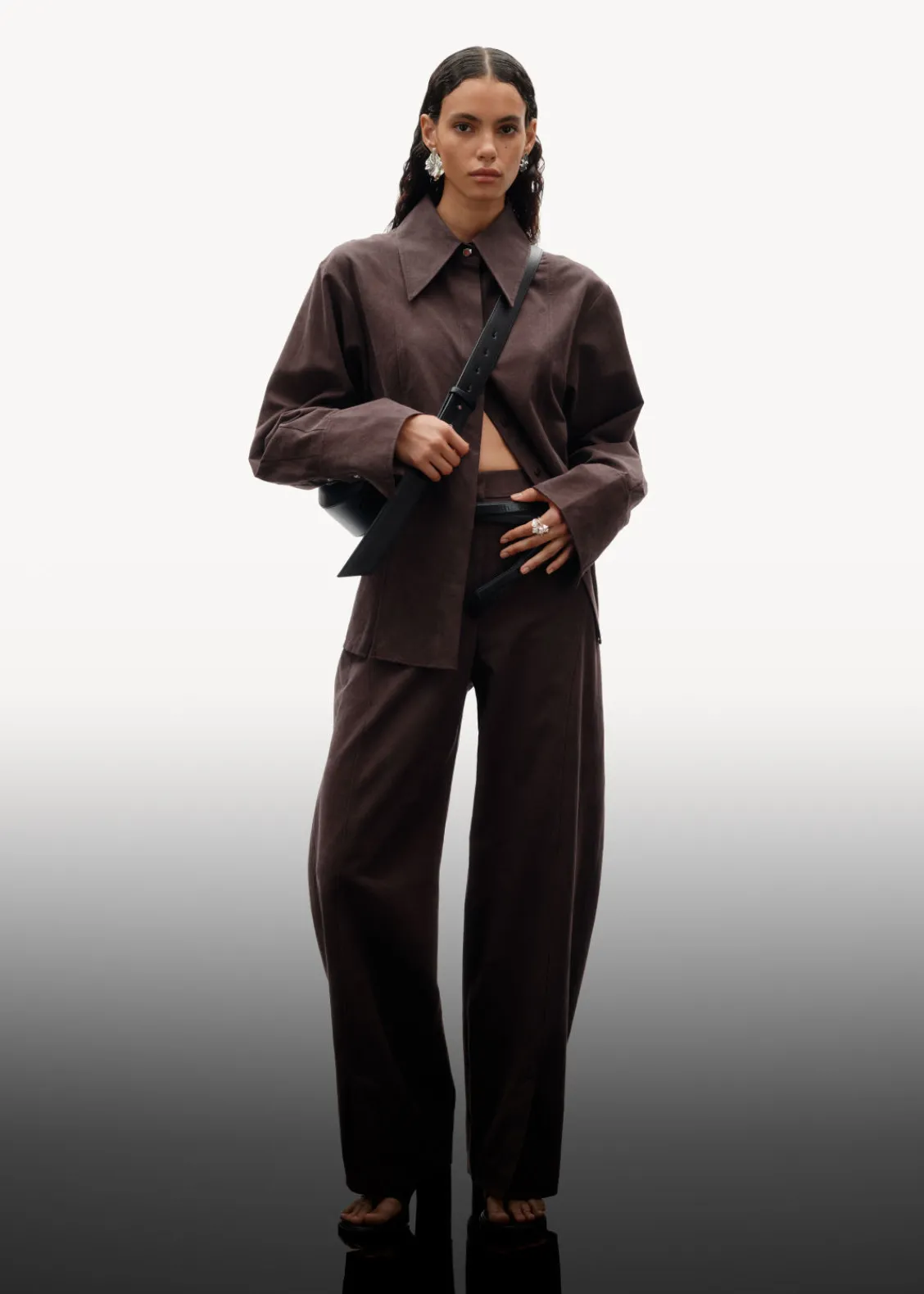 & Other Stories Sets & Suits | Pants | Tailored Silk-Blend Trousers Brown