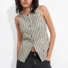 & Other Stories Sets & Suits | Blazers & Vests | Tailored Strappy Vest Beige Stripes
