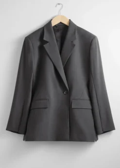 & Other Stories Sets & Suits | Blazers & Vests | Tailored Wide-Shoulder Blazer Grey