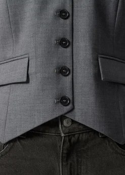 & Other Stories Sets & Suits | Tailored Wool Waistcoat Grey