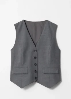 & Other Stories Sets & Suits | Tailored Wool Waistcoat Grey