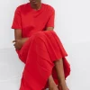 & Other Stories Sandals | T-bar Leather Sandals Red