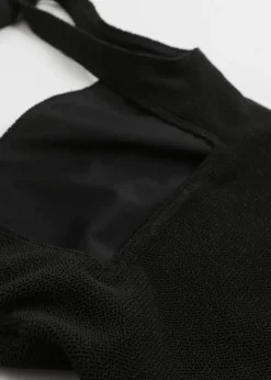 & Other Stories Swimwear | Textured Bow Tie Swimsuit