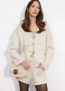 & Other Stories Sweaters & Knits | Textured Glitter Cardigan White