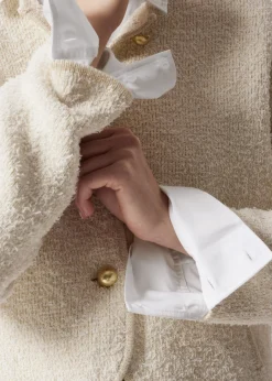 & Other Stories Sweaters & Knits | Textured Glitter Cardigan White