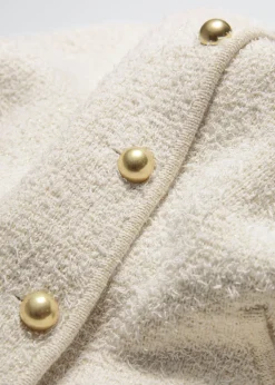 & Other Stories Sweaters & Knits | Textured Glitter Cardigan White
