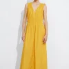 & Other Stories Dresses | Tie-Detailed Midi Dress Yellow
