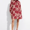 & Other Stories Dresses | Tie-Neck Mini Dress Red Florals