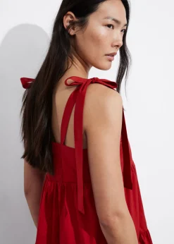 & Other Stories Dresses | Tiered Tie-Strap Midi Dress