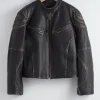 & Other Stories Sets & Suits | Outerwear | Topstitched Leather Jacket Black