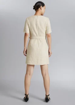 & Other Stories Dresses | Tweed Belted Mini Dress