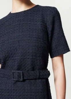 & Other Stories Dresses | Tweed Belted Mini Dress