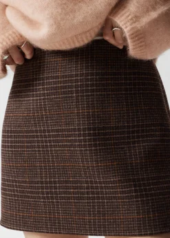 & Other Stories Sets & Suits | Skirts | Tweed Wool-Blend Mini Skirt Brown Checks