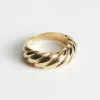 & Other Stories Rings | Twisted Sphere Ring Gold