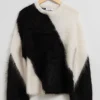 & Other Stories Sweaters & Knits | Two-Tone Knit Sweater Black/White