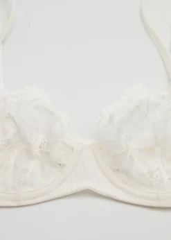 & Other Stories Lingerie | Underwire Poppy Lace Bra Ivory
