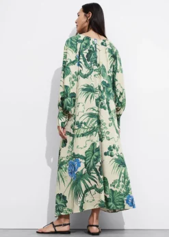 & Other Stories Dresses | V-Cut Satin Midi Dress